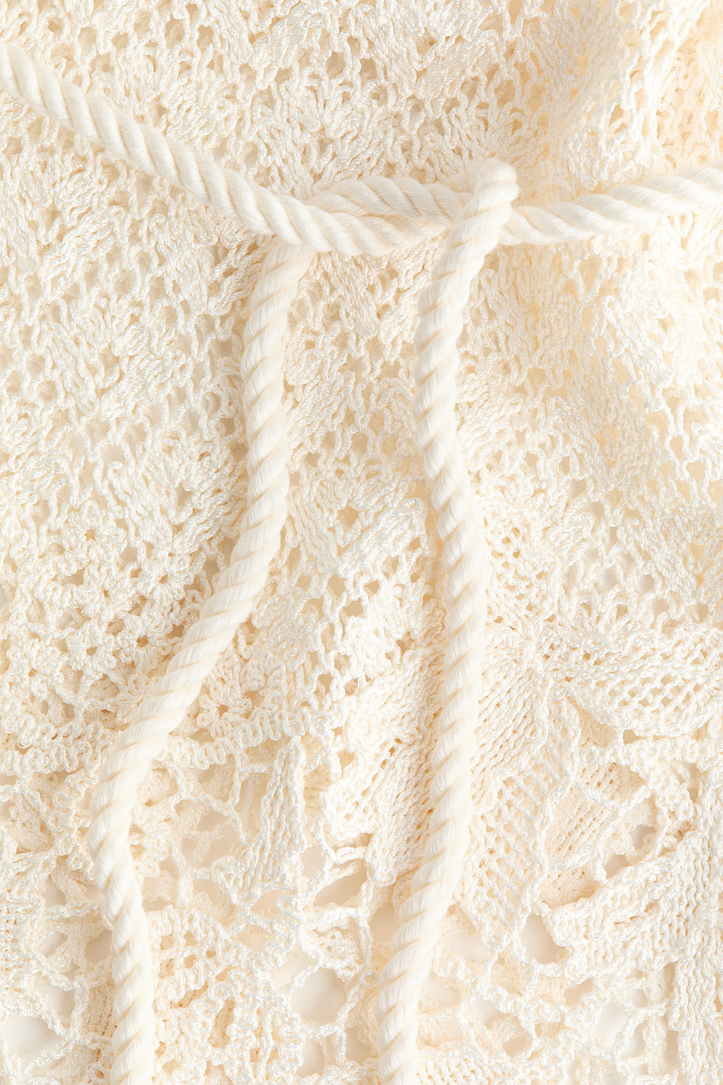 Top efecto crochet con cintur?n de anudar - H&m фото 2