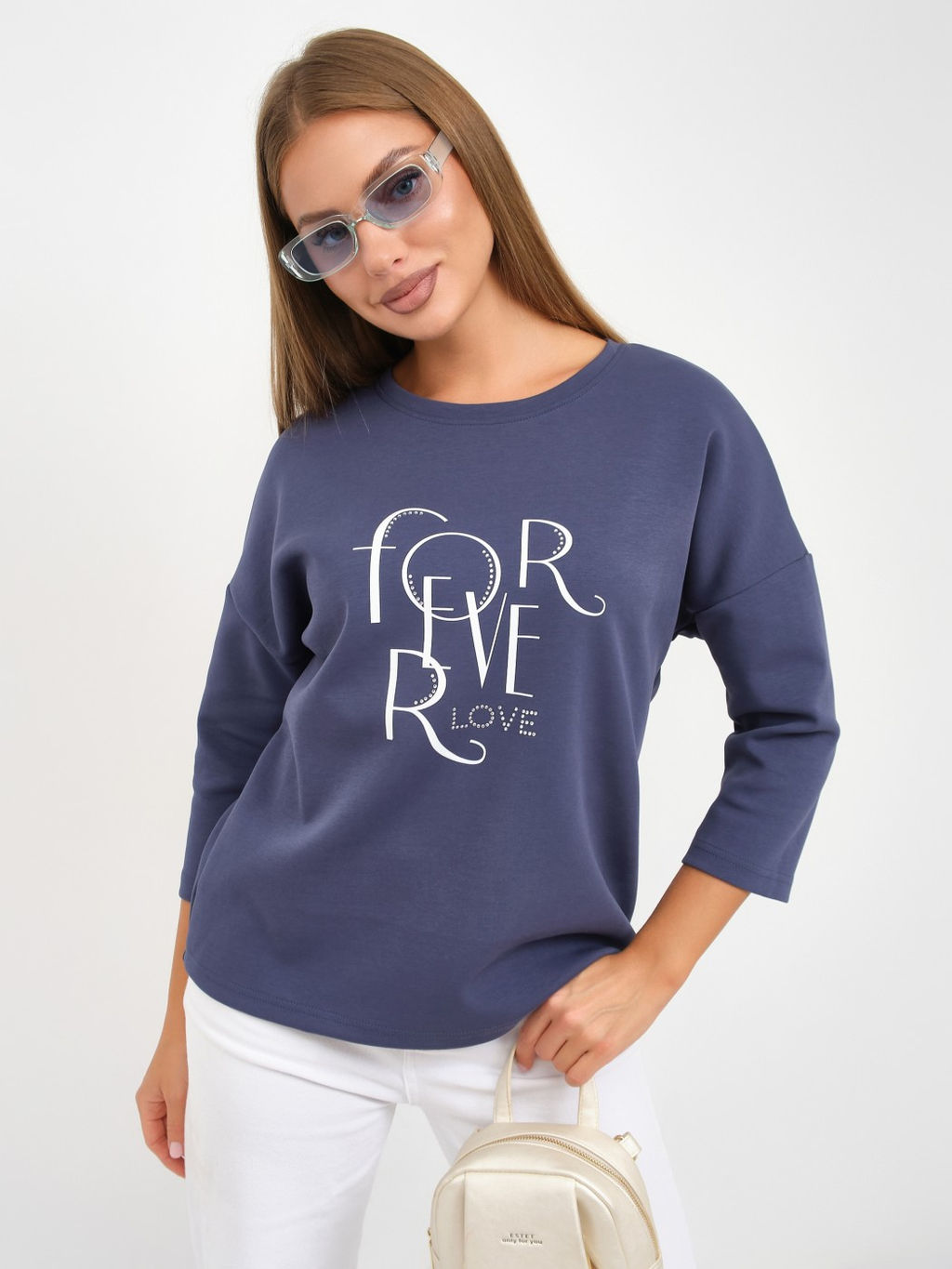 Свитшот женский Одри индиго