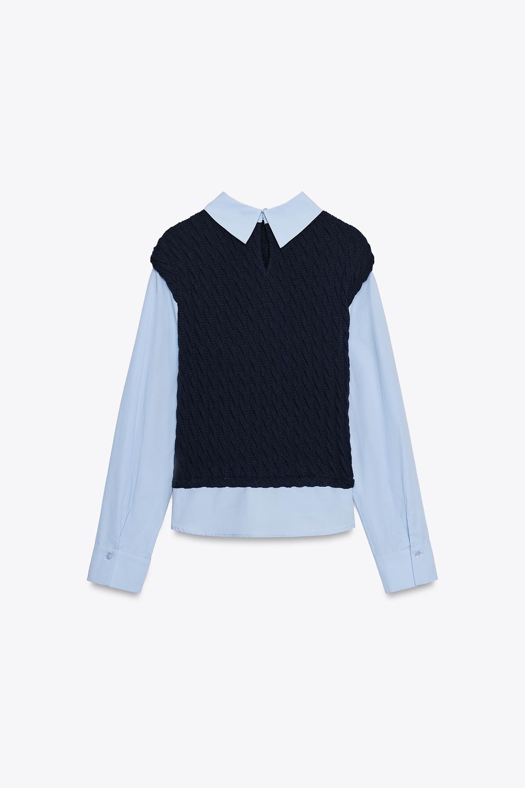 COMBINED POPLIN SHIRT - Zara фото 7