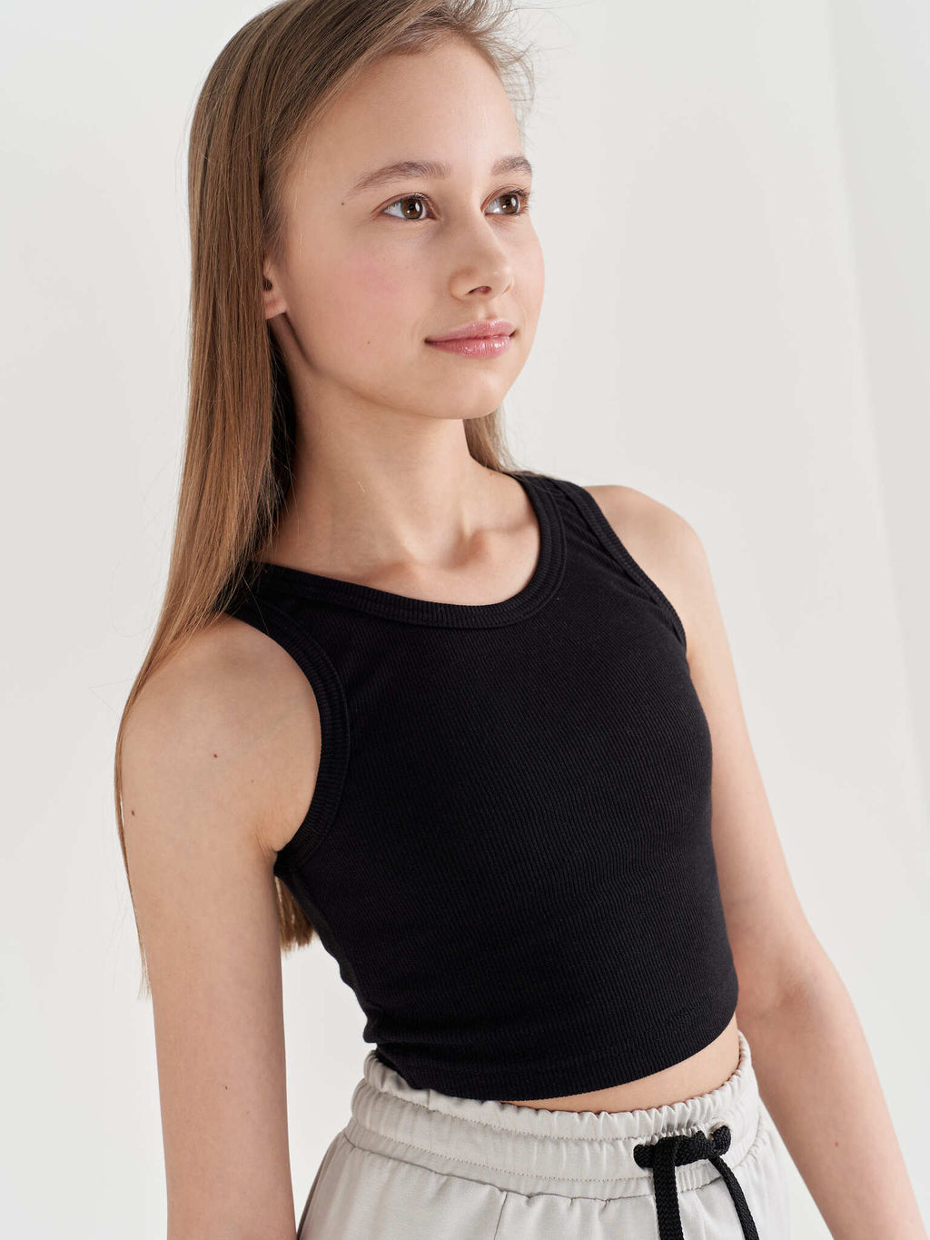 Топ из кашкорсе УГОЛЬ подростковый