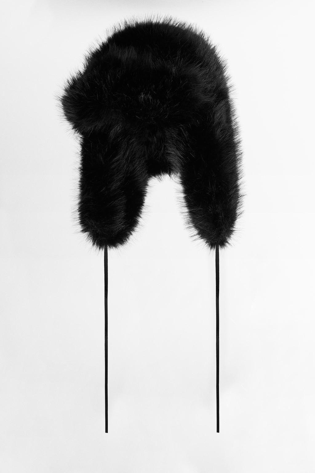 FAUX FUR AVIATOR HAT - Zara фото 12