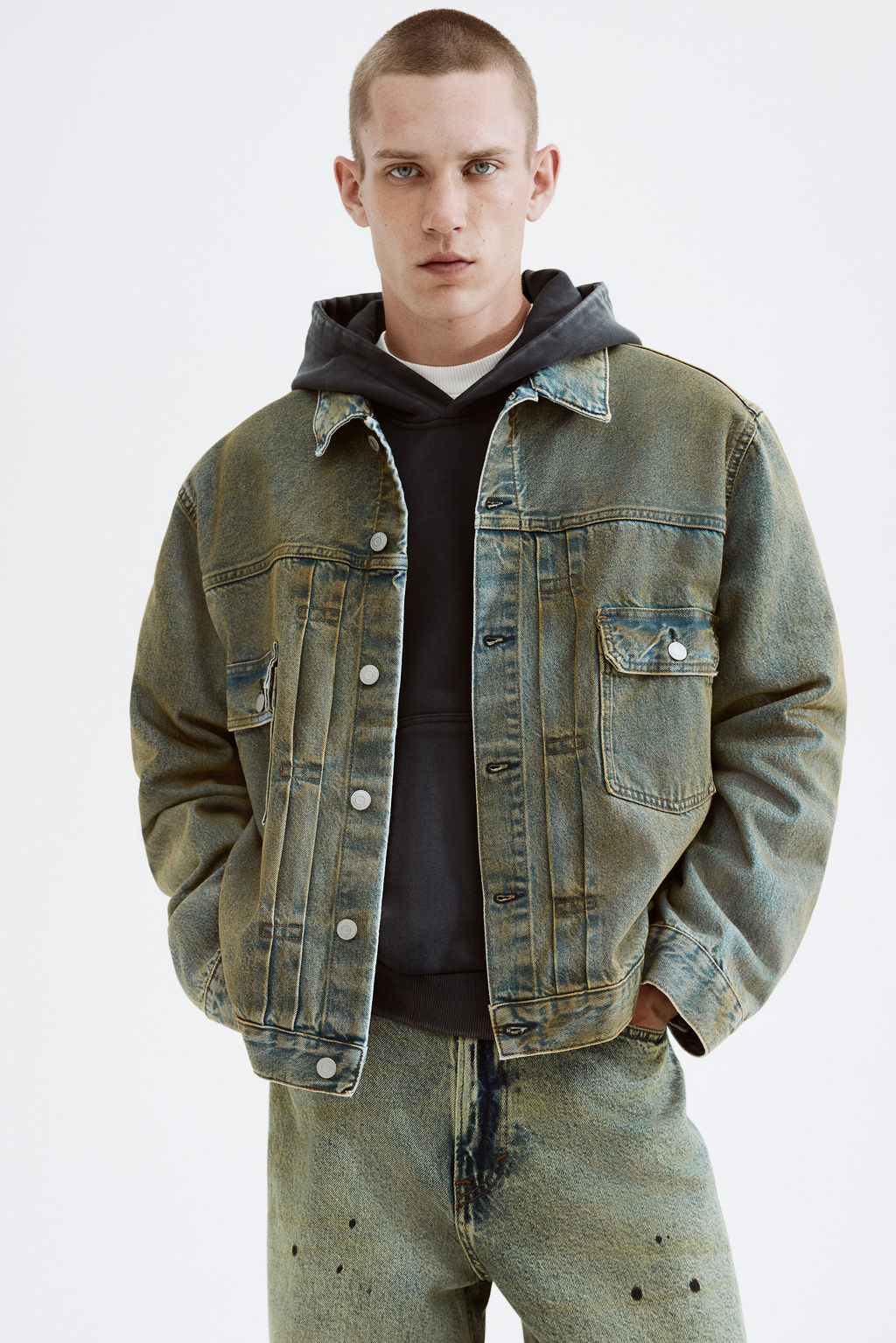Cazadora denim Loose Fit - H&m фото 3