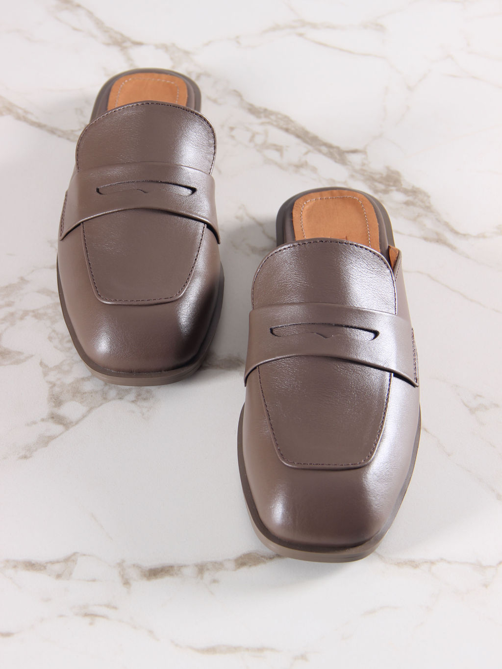 Мюли 1072.подиум205br.Коричневый