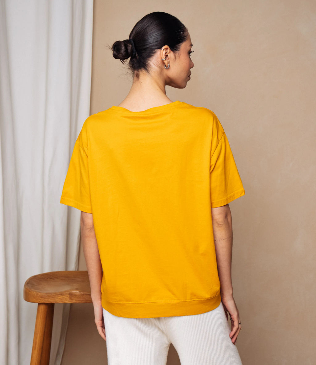 Футболка #КТ1062 (2), оранжевый - Dommod фото 3