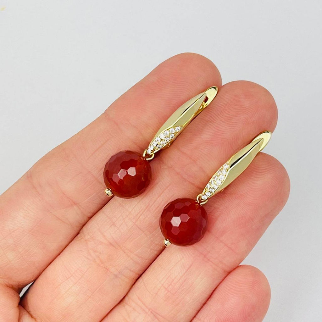 Серьги из Сердолика