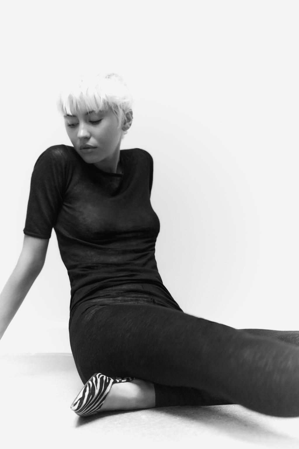 100% WOOL LEGGINGS - Zara фото 2