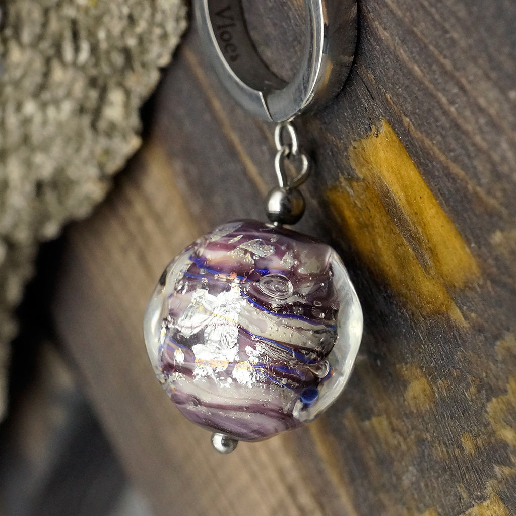 Серьги из муранского стекла NEMESIS LS3217