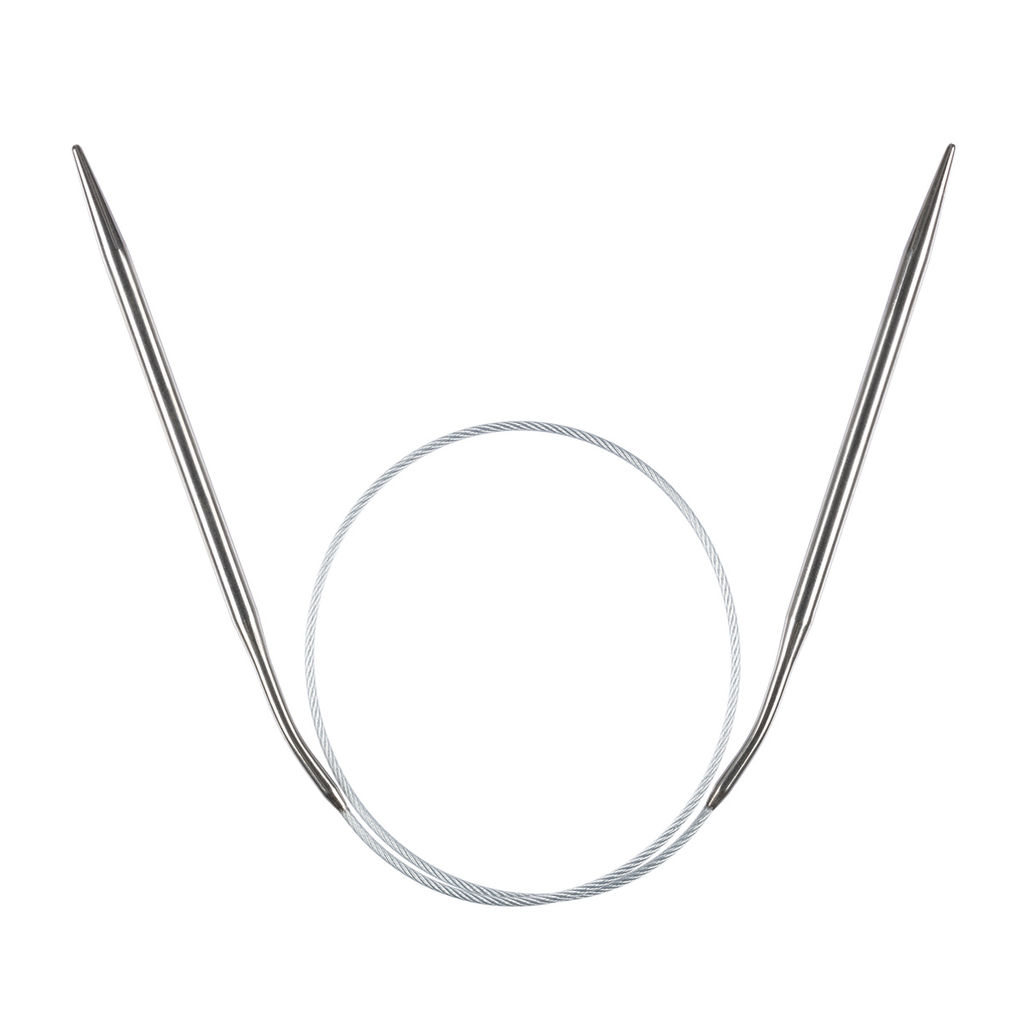 Спицы GAMMA круговые MKJ сталь d 4.5 мм 50 см 1 шт с металлической леской фото 3