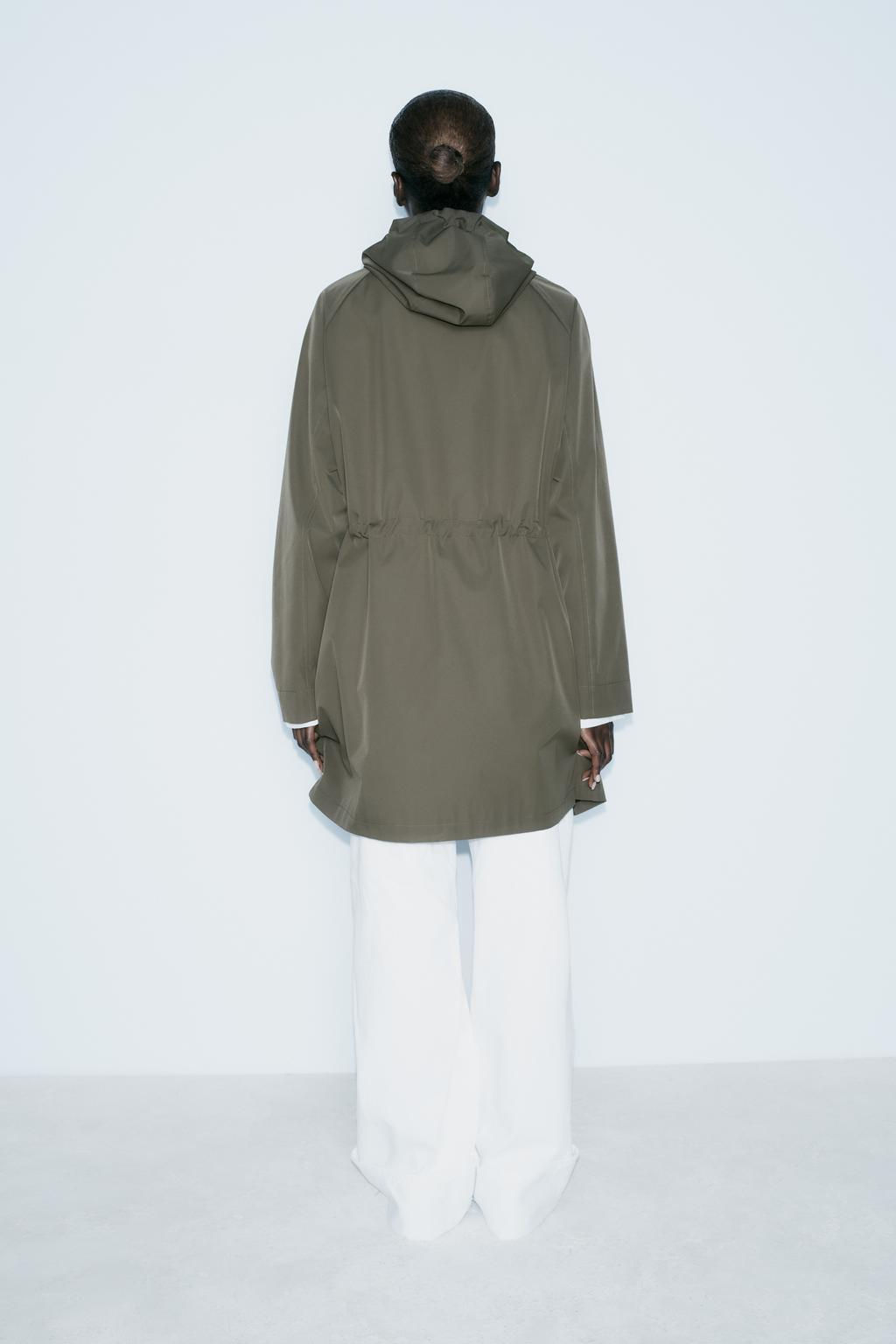 LONG TECHNICAL FABRIC JACKET - Zara фото 5