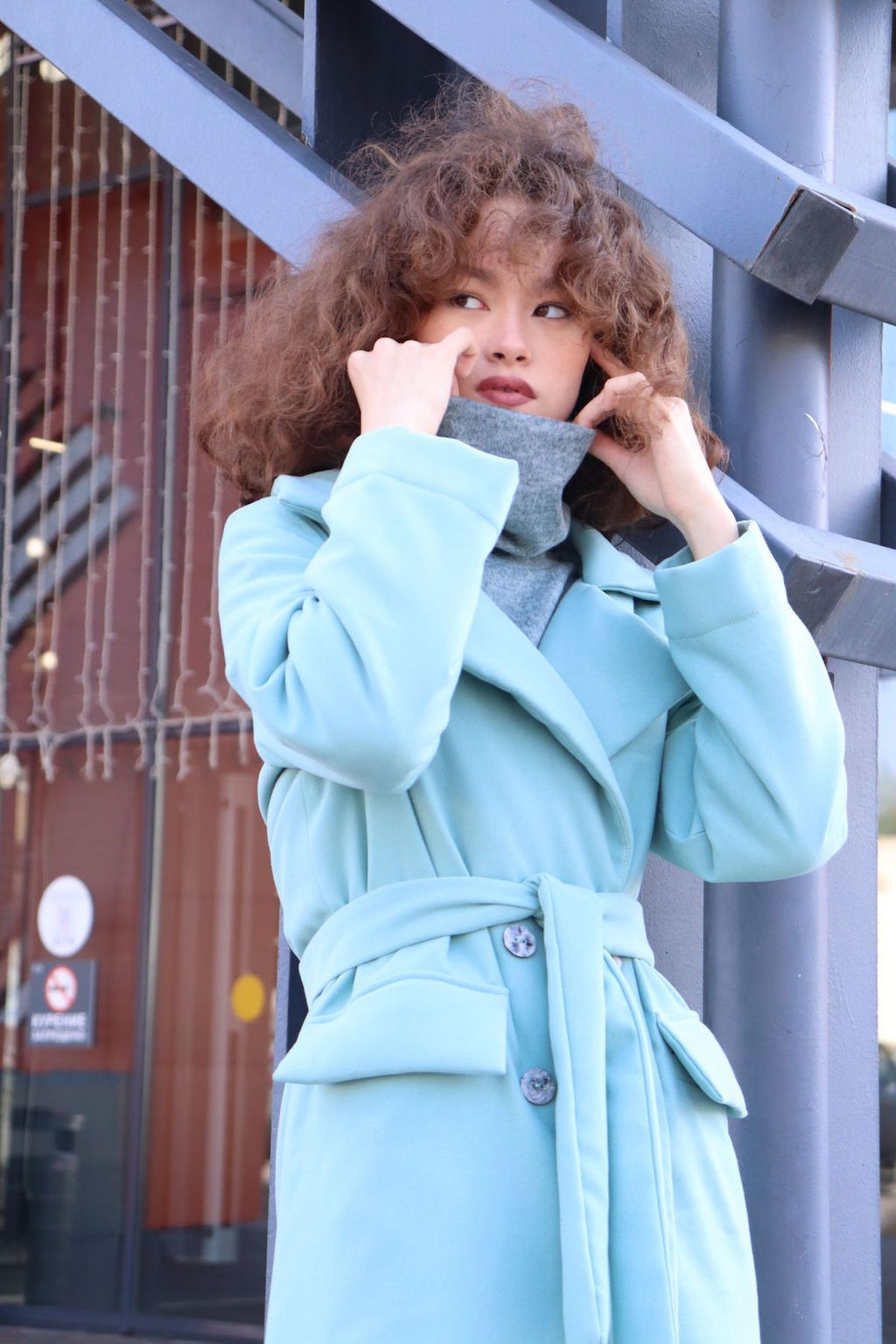 Martichelli Куртка удлинённая в цвете Tiffany  фото 4