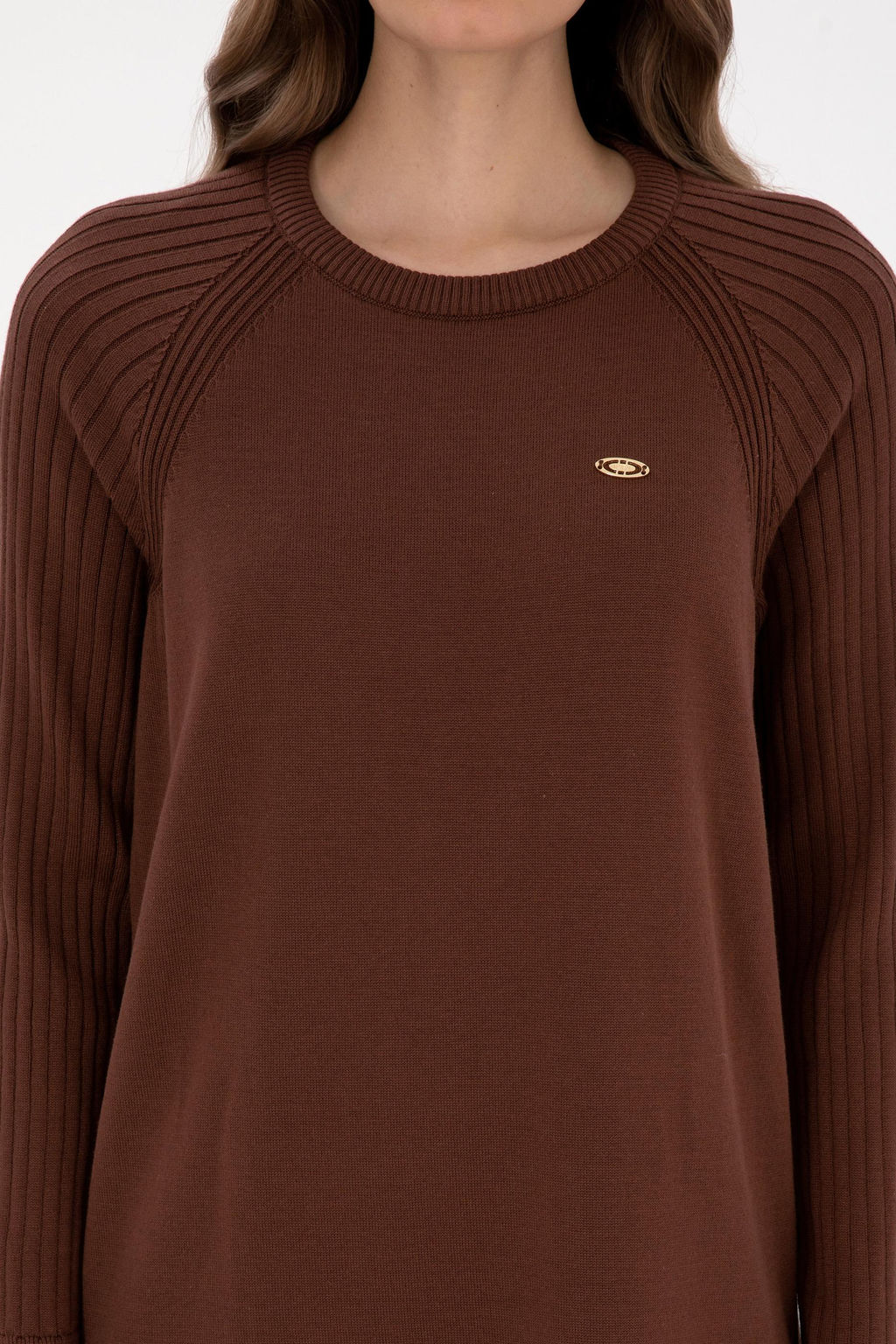 Kad_n Kahverengi Triko Elbise - U.s. polo assn фото 5