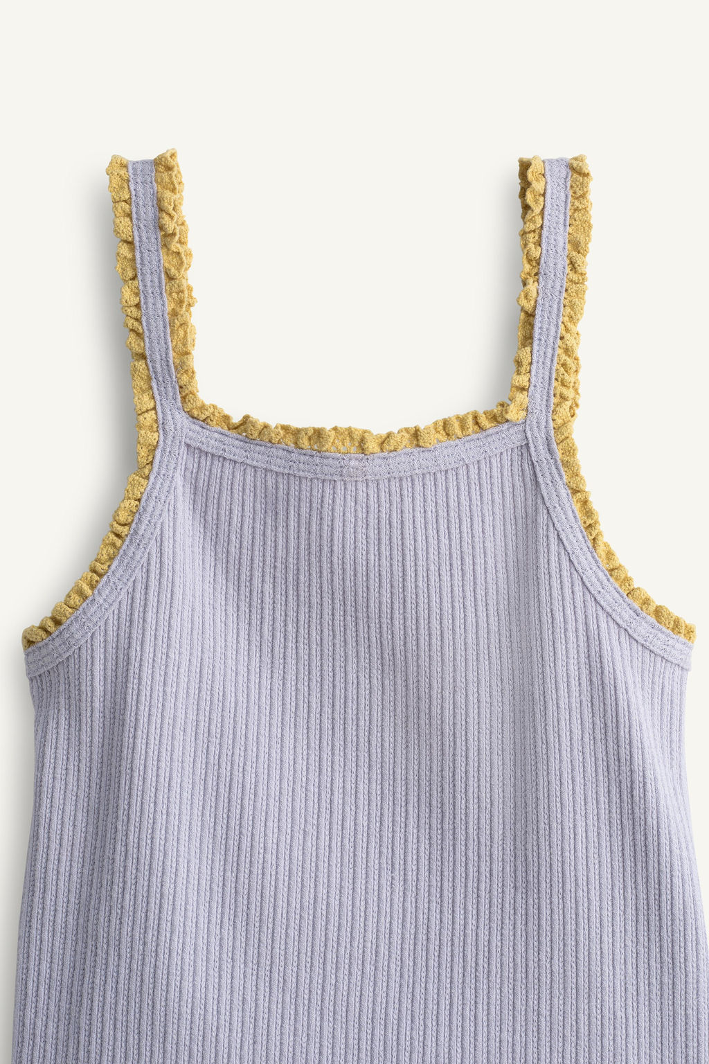 TOP TIRANTES RIB PUNTILLA CONTRASTE LIMITED EDITION / Gris azul - Zara фото 5