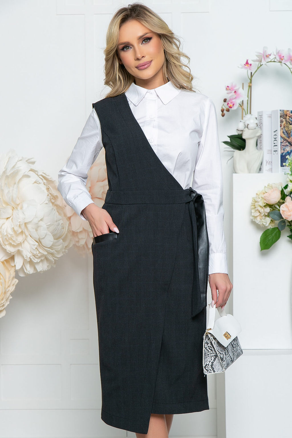 Сарафан Стиль (графит) П5464