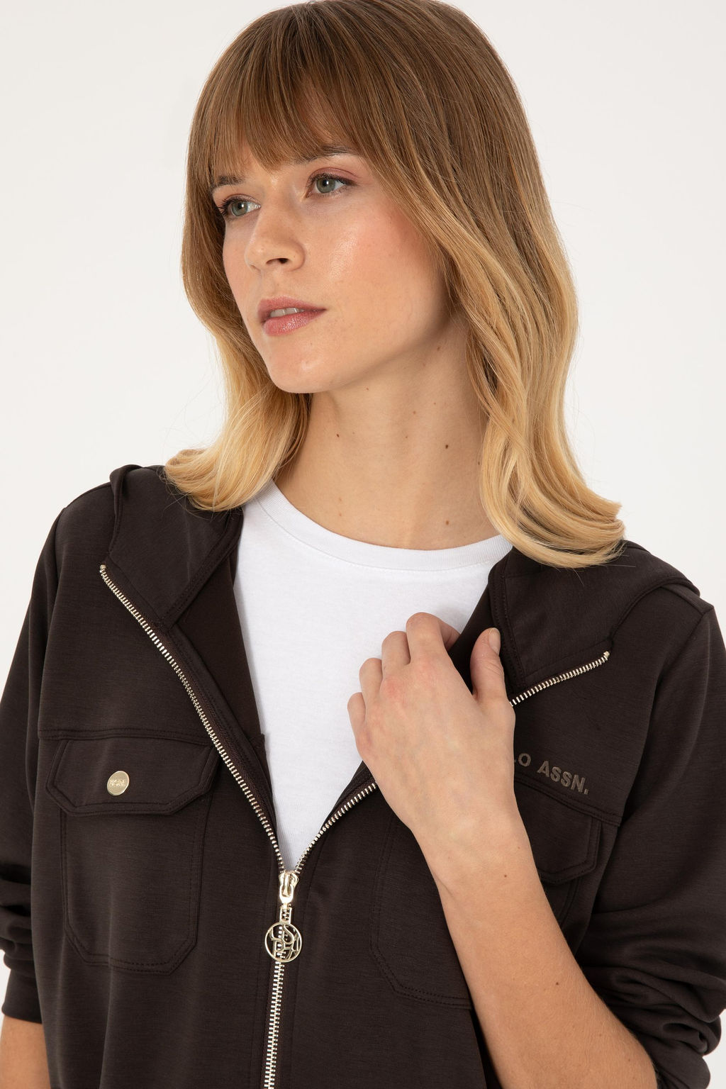 Kad_n Koyu Kahverengi Sweatshirt - U.s. polo assn фото 2