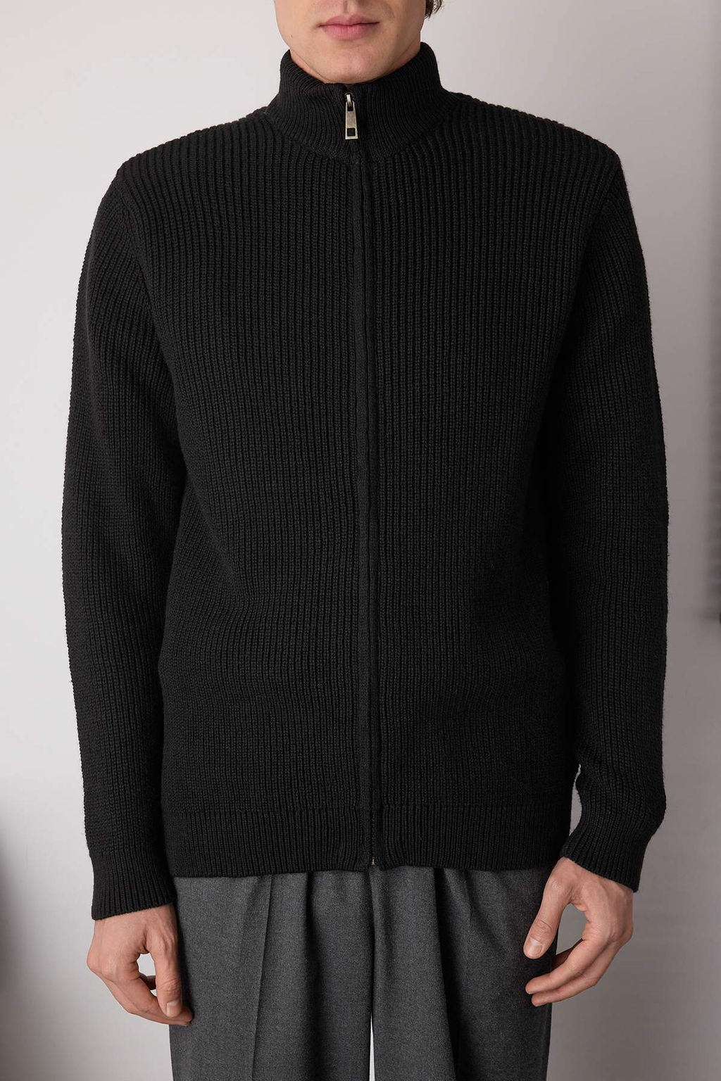 Siyah Regular Dik Yaka Duz H?rka TMNAW26HI00002 - Trendyolmilla фото 6