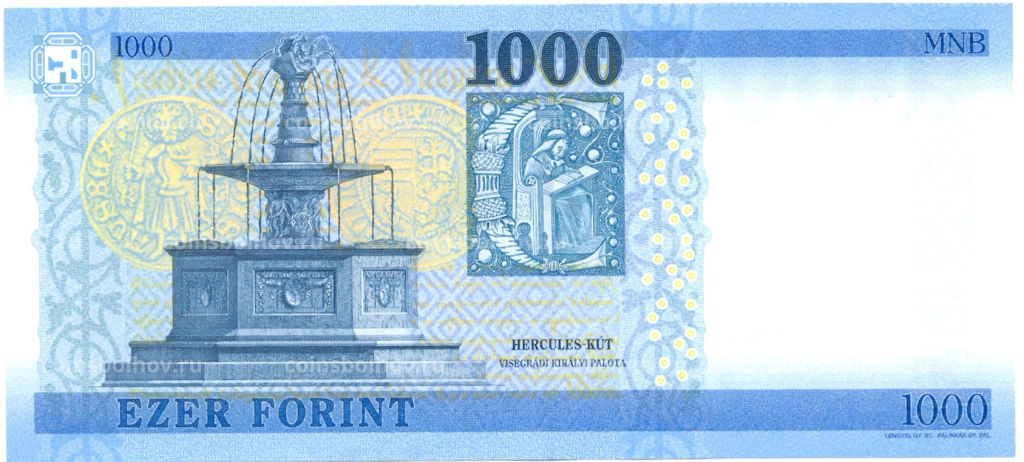 1000 форинтов 2024 года Венгрия