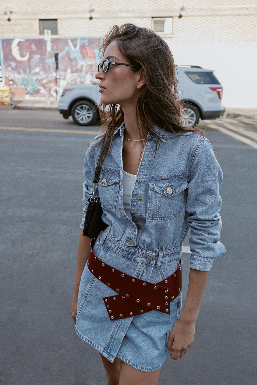 Z1975 SHORT DENIM DRESS - Zara фото 4