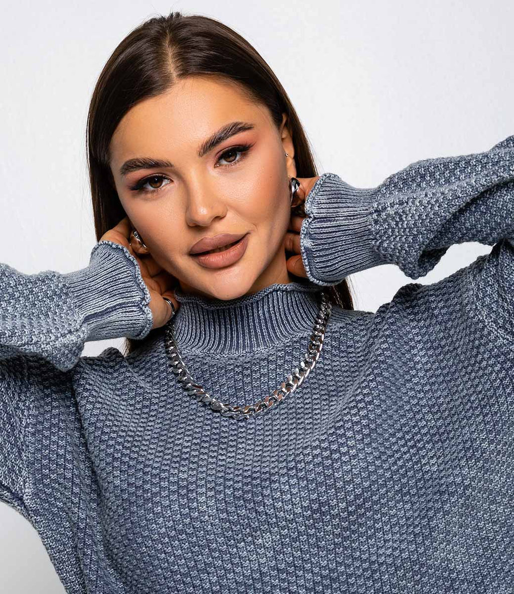 Свитер #КТ928 (2), серый