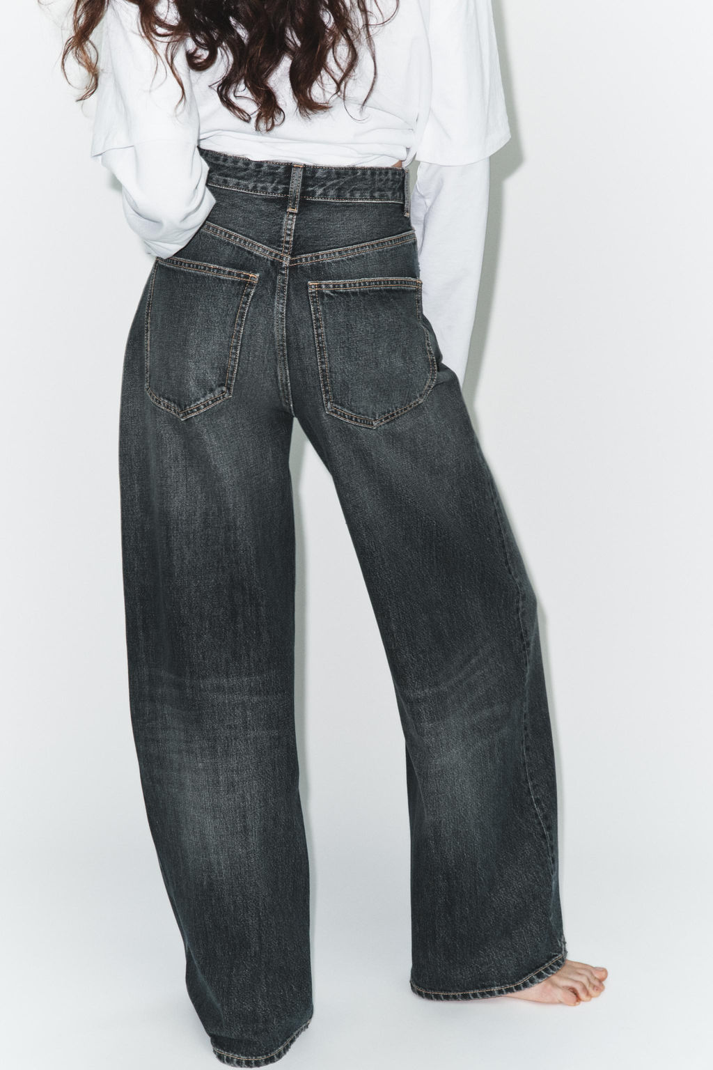 TRF EXTRA WIDE-LEG HIGH-WAIST JEANS - Zara фото 13