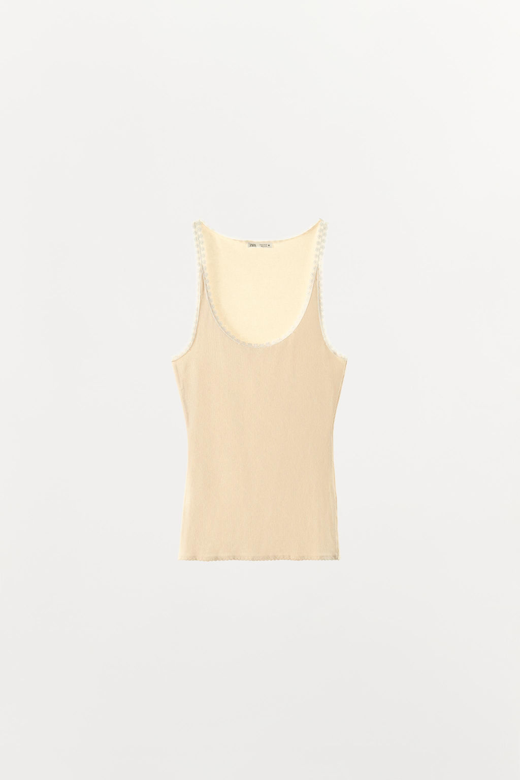 TOP RIB PUNTILLA / Crudo - Zara фото 3