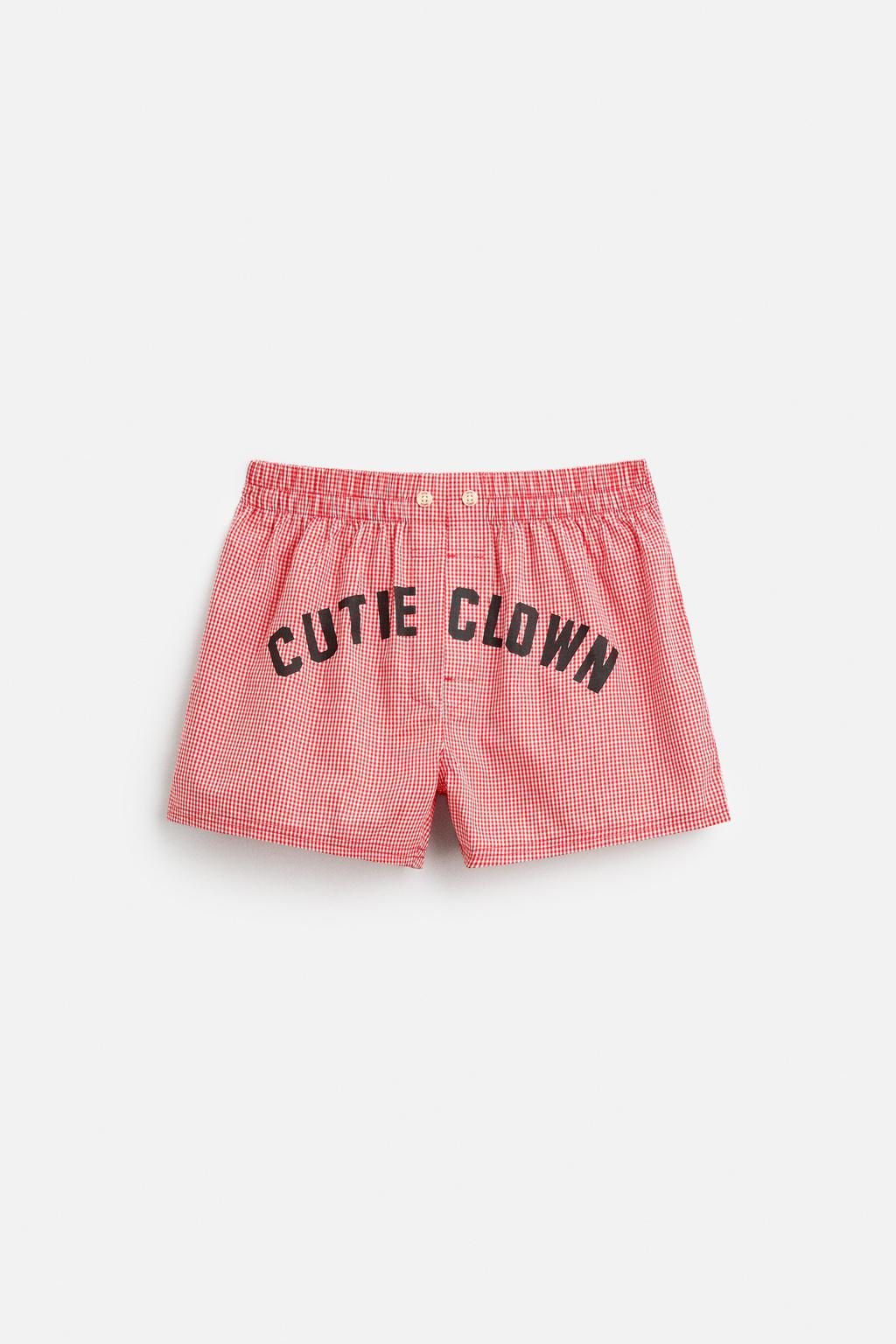POPLIN BOXERS WITH TEXT X HARRY LAMBERT - Zara фото 3