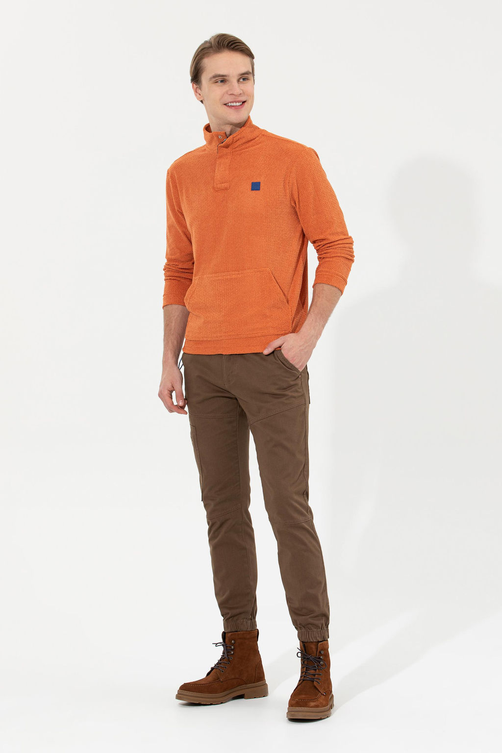Мужские холщовые брюки цвета кокоса - U.s. polo assn фото 17