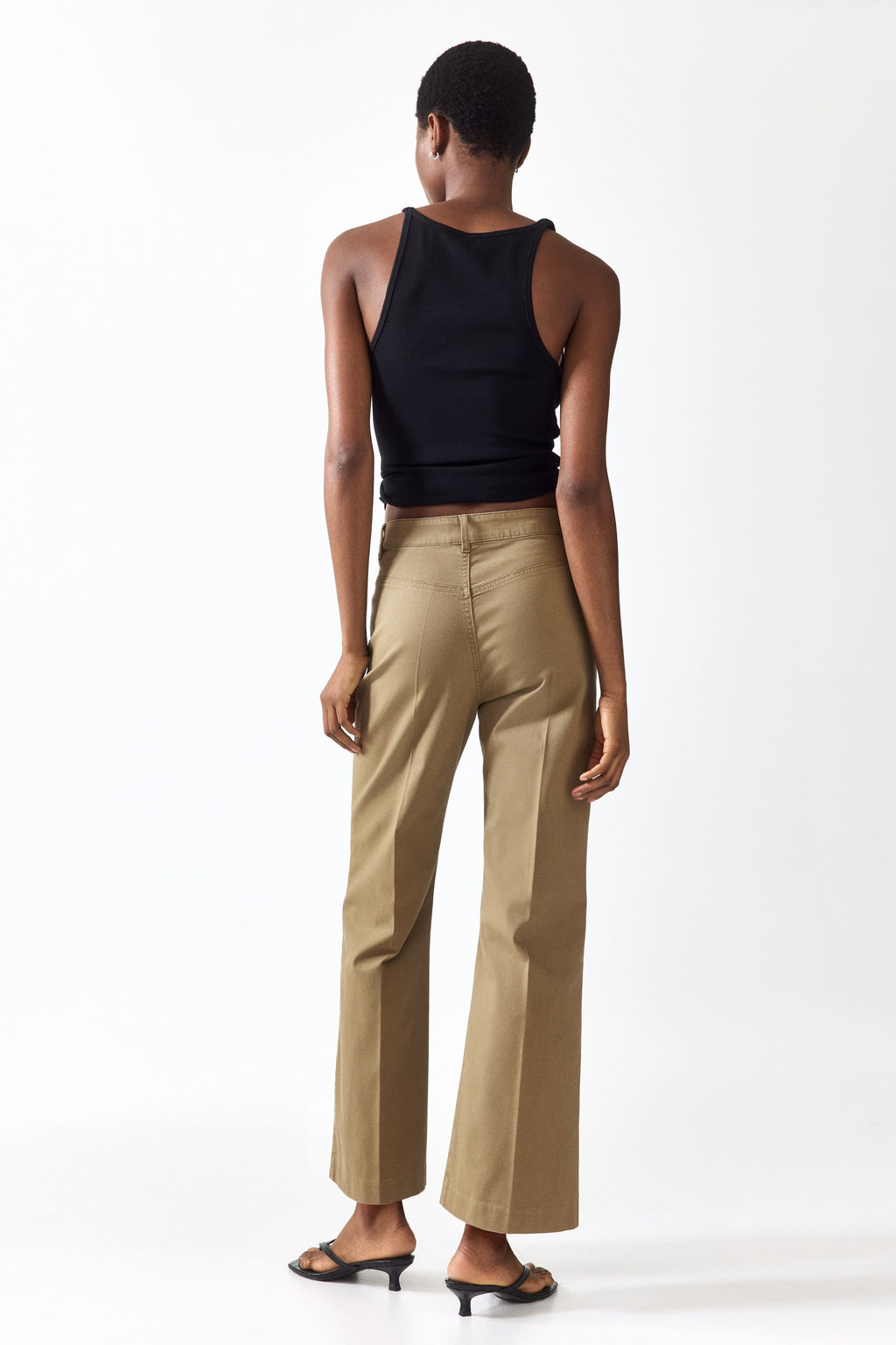 Pantal?n bootcut en lona de algod?n - H&m фото 6