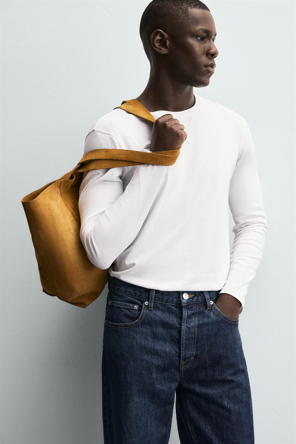 BASIC SLIM FIT T-SHIRT - Zara фото 5