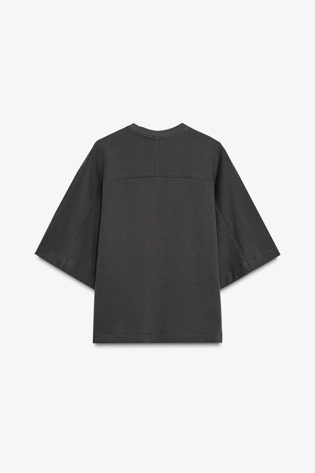 RUSTIC SHORT SLEEVE SWEATSHIRT - Zara фото 15