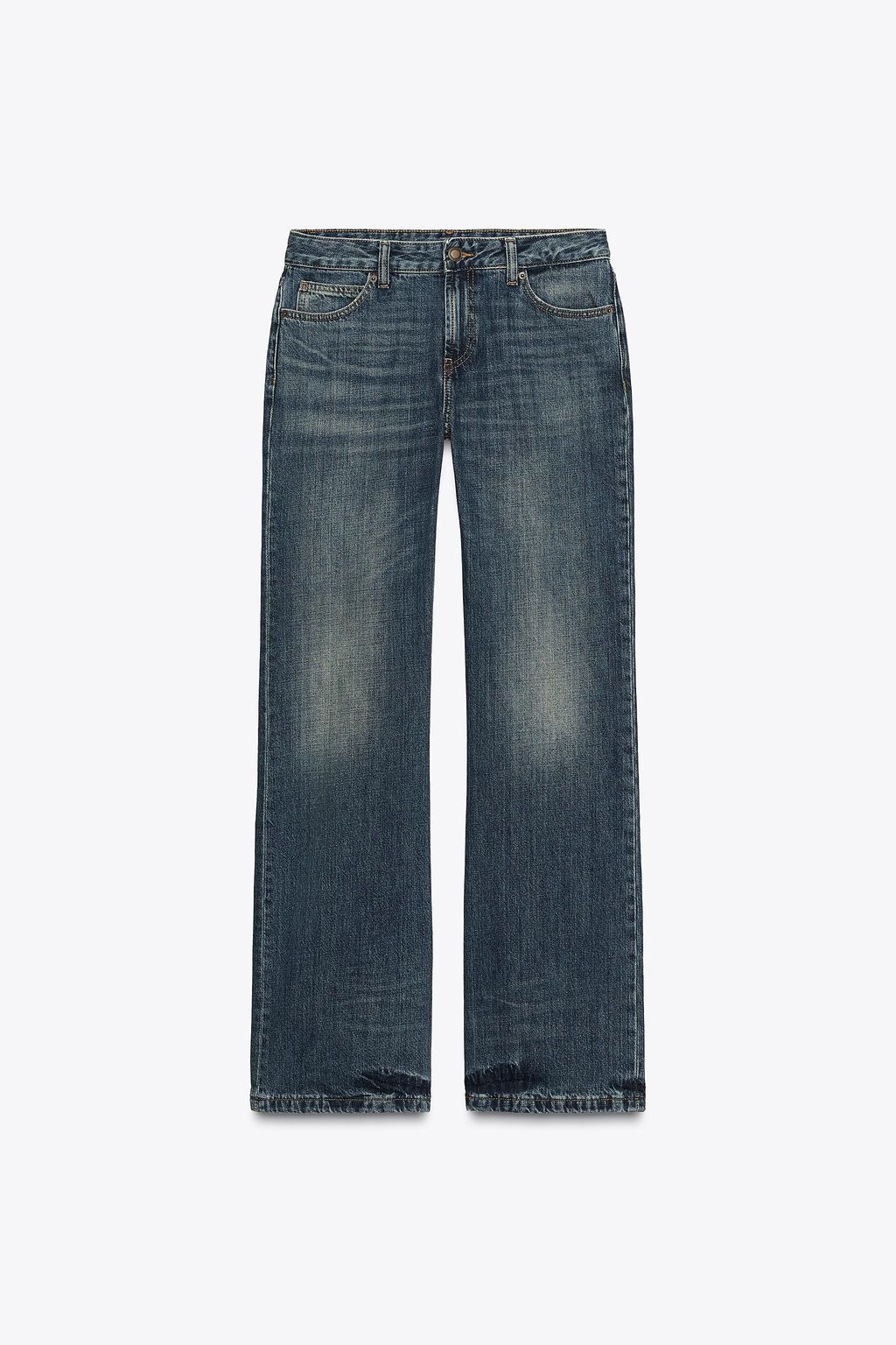 ZW COLLECTION LOW-RISE BOOTCUT JEANS - Zara фото 6
