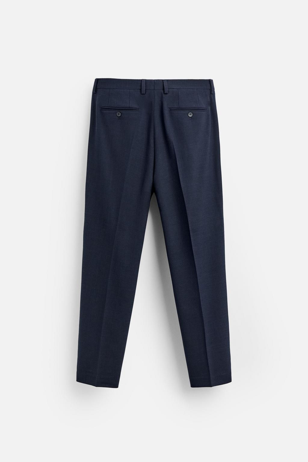 TEXTURED SUIT TROUSERS - Zara фото 6