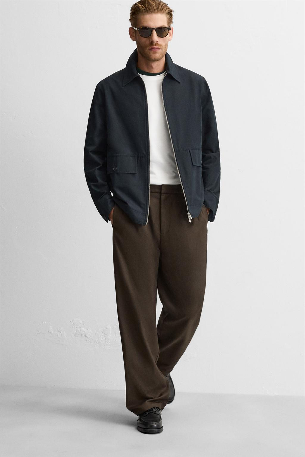 PLEATED JOGGER WAIST TROUSERS - Zara фото 5