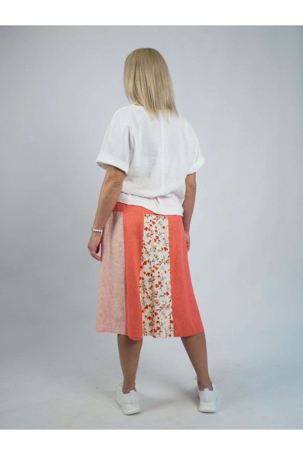 Оригинальная юбка 100% лен