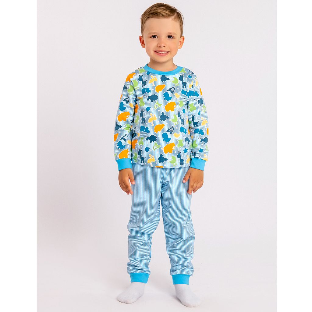 Пижама футер 2х нитка начёс 1087300102 - Юлла фото 3