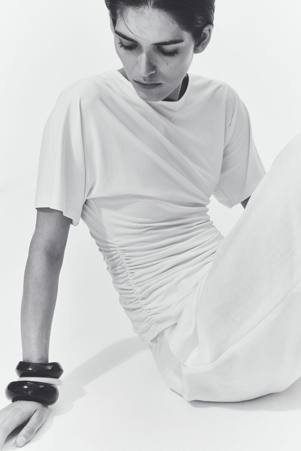 Top drapeado de punto - H&m фото 3