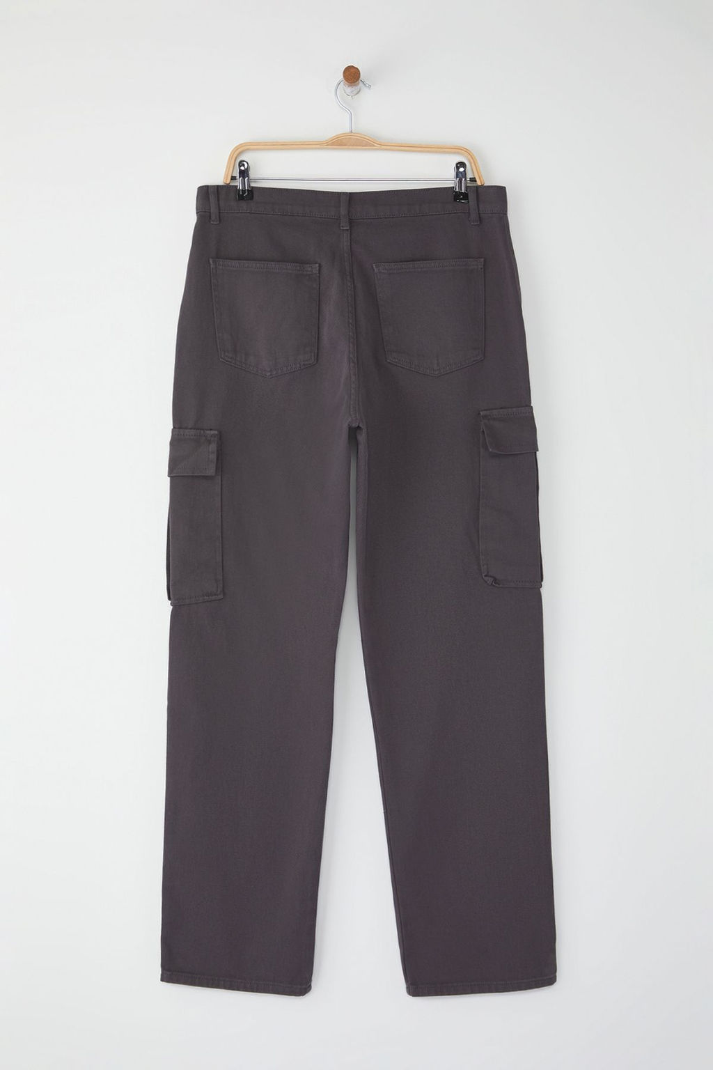 TRENDYOL MAN Siyah Kargo Cepli Gabardin Baggy/Bol Kesim %100 Pamuklu Rahat Pantolon TMNSS24PL00021 - Trendyolmilla фото 24