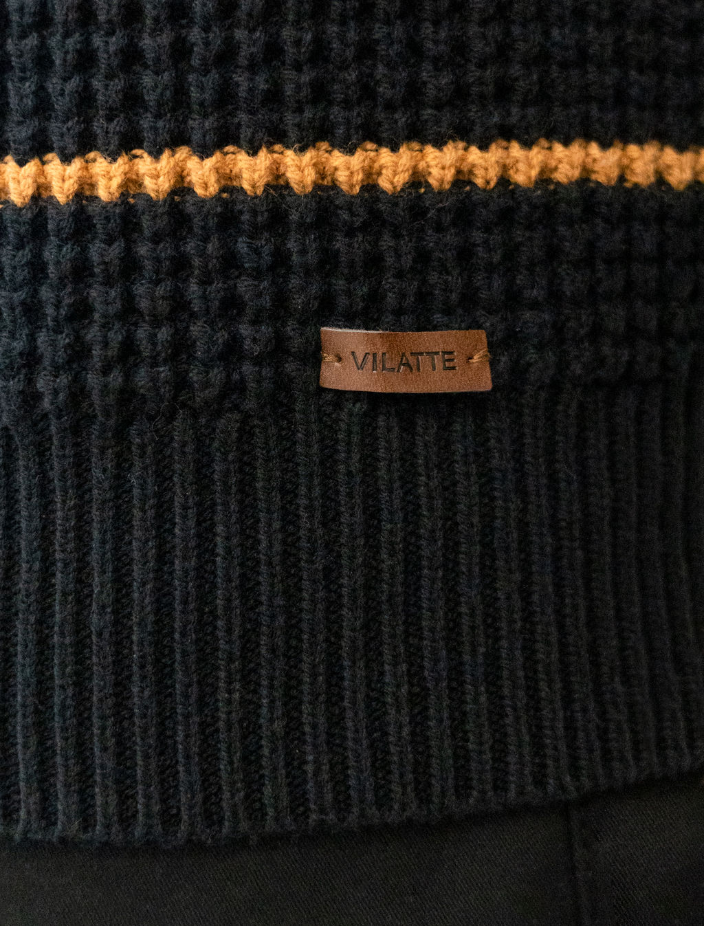VILATTE / Свитер фактурной крупной вязки с металлической молнией  фото 4