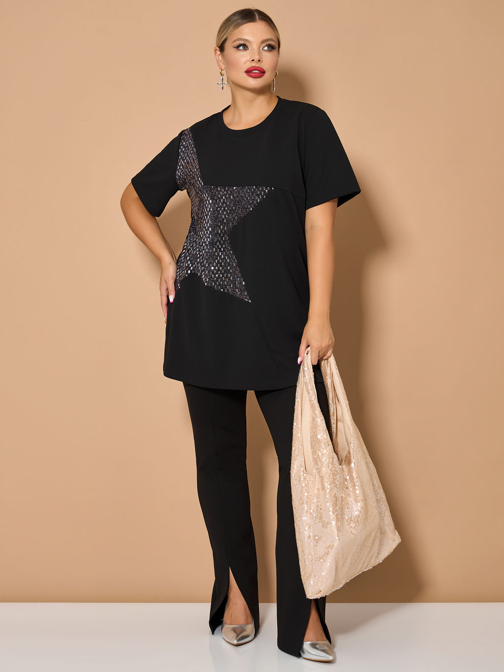 Туника 0280-1 чёрный - Dora фото 19