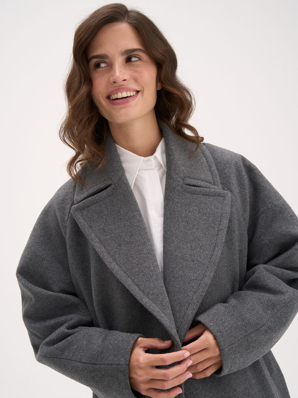 Пальто демисезонное "Графит" женское