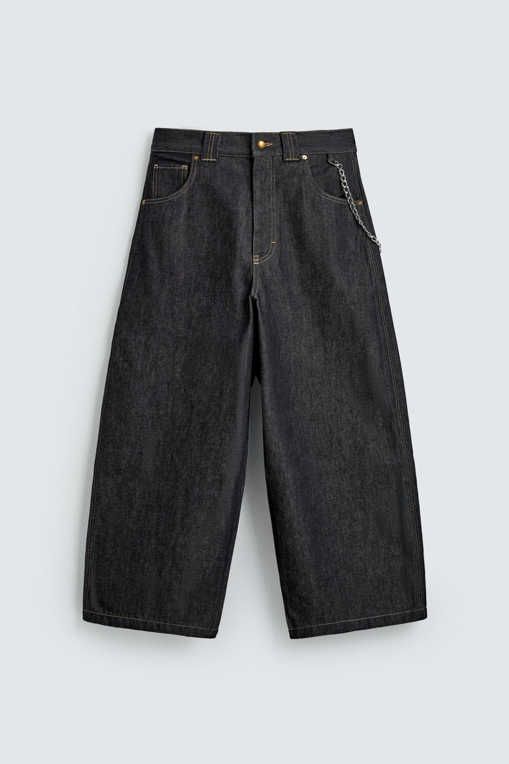 RELAXED FIT TROUSERS WITH CHAIN - Zara фото 7