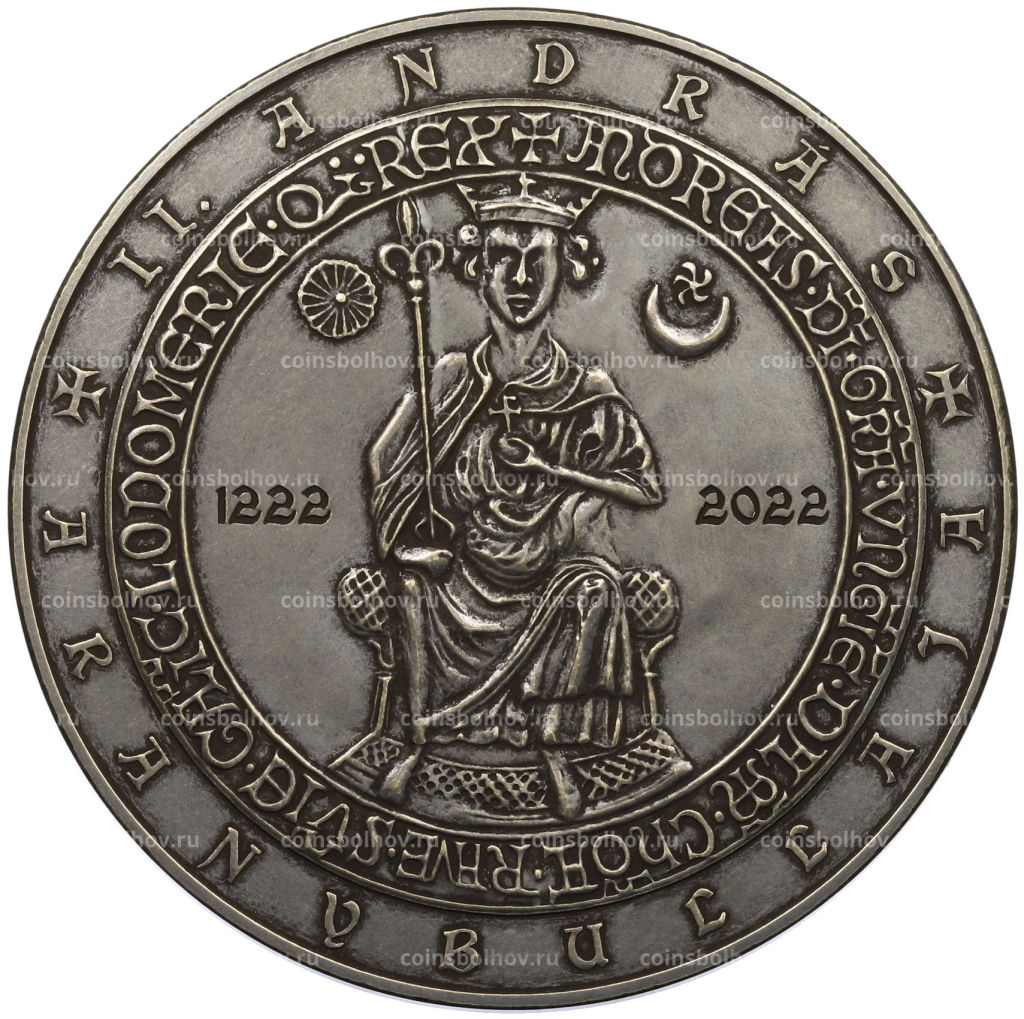 5000 форинтов 2022 года Венгрия 800 лет изданию Золотой буллы