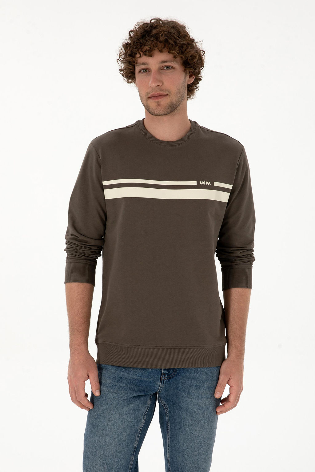 Erkek Vizon Sweatshirt Sepette S_rpriz _ndirim - U.s. polo assn фото 3