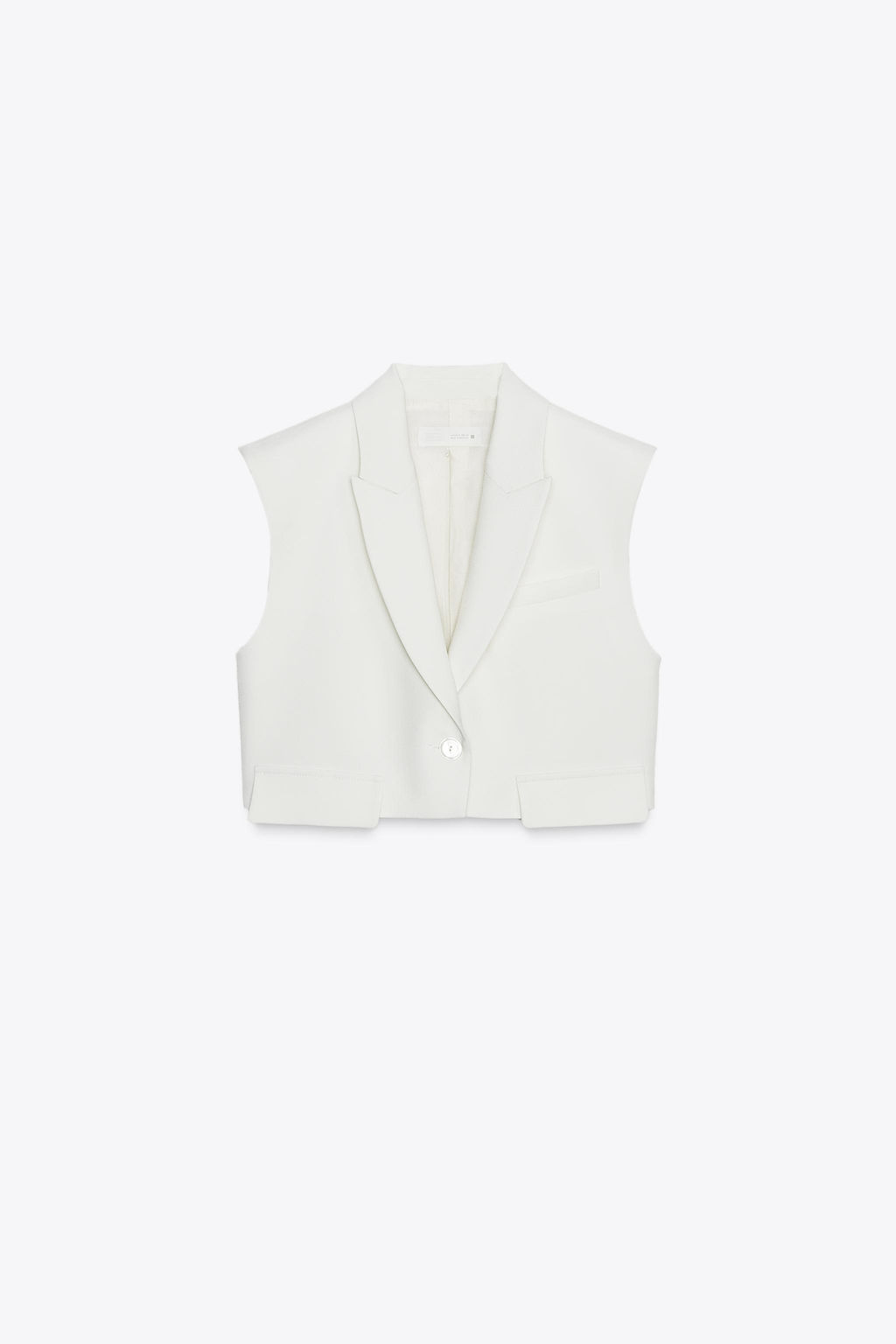 SHORT WAISTCOAT WITH FLAPS - Zara фото 5