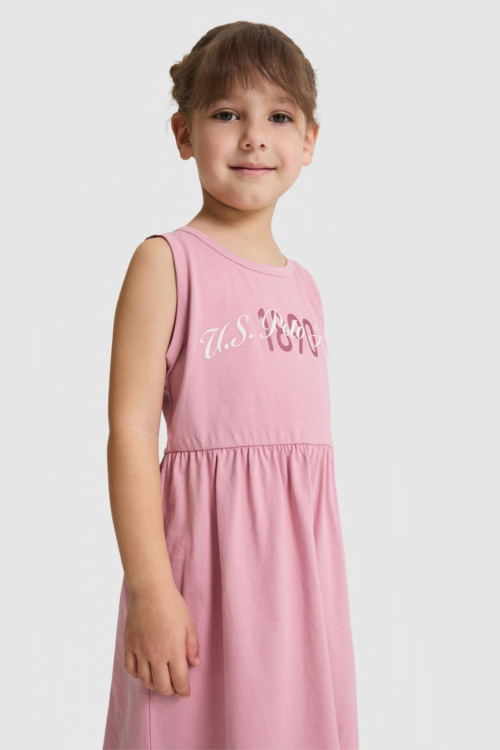 KДz Гocuk Pembe Bisiklet Yaka Elbise - U.s. polo assn фото 4