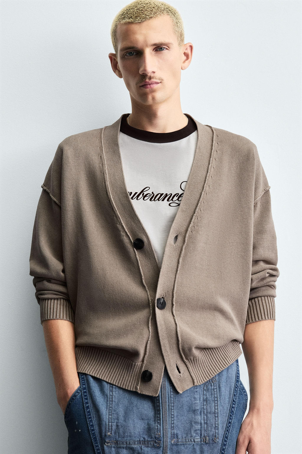 REVERSIBLE CARDIGAN WITH REVERSE EFFECT - Zara фото 5
