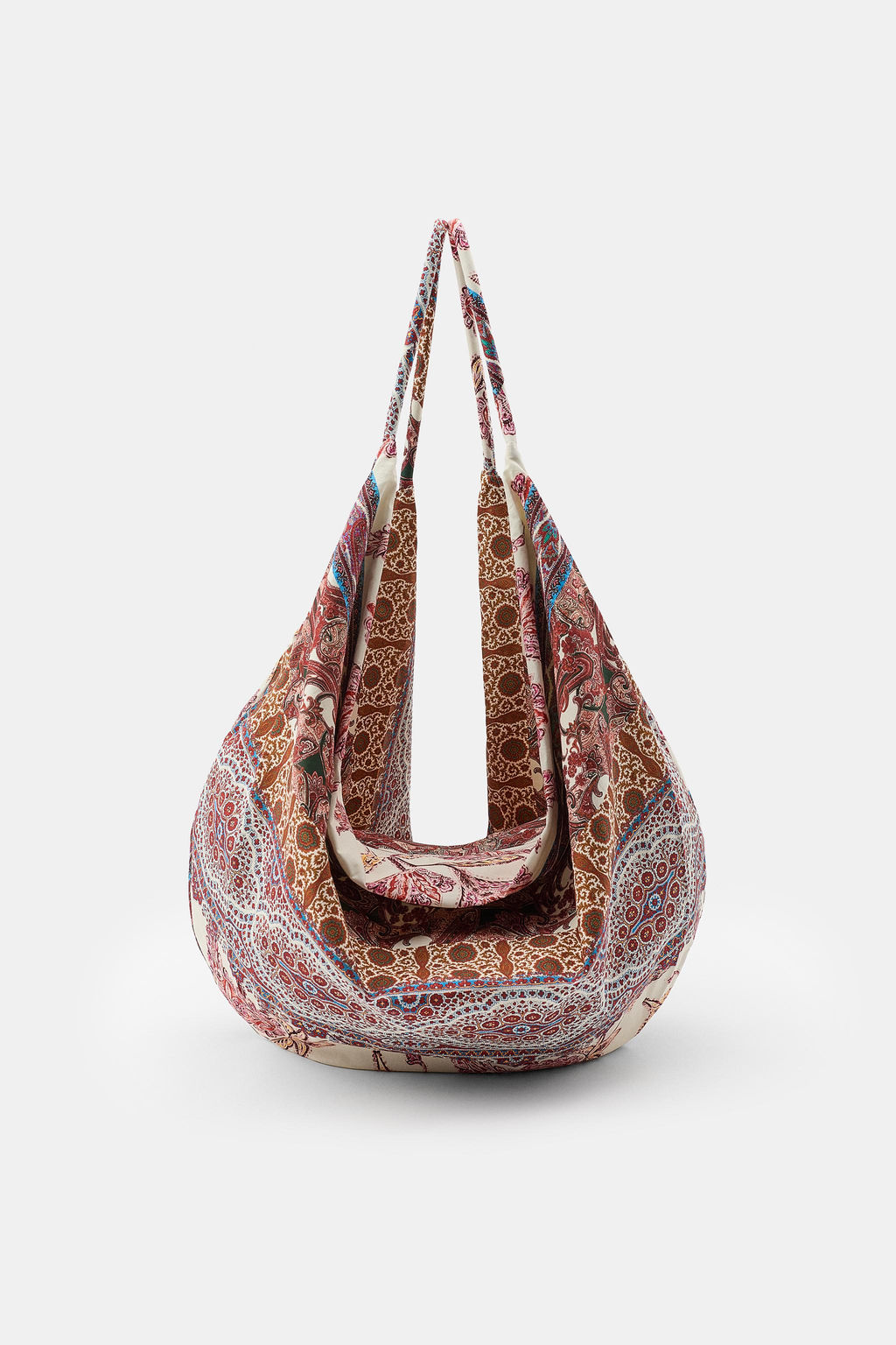 BOLSO ALGOD?N ESTAMPADO PATCHWORK / ?nico - Zara фото 6