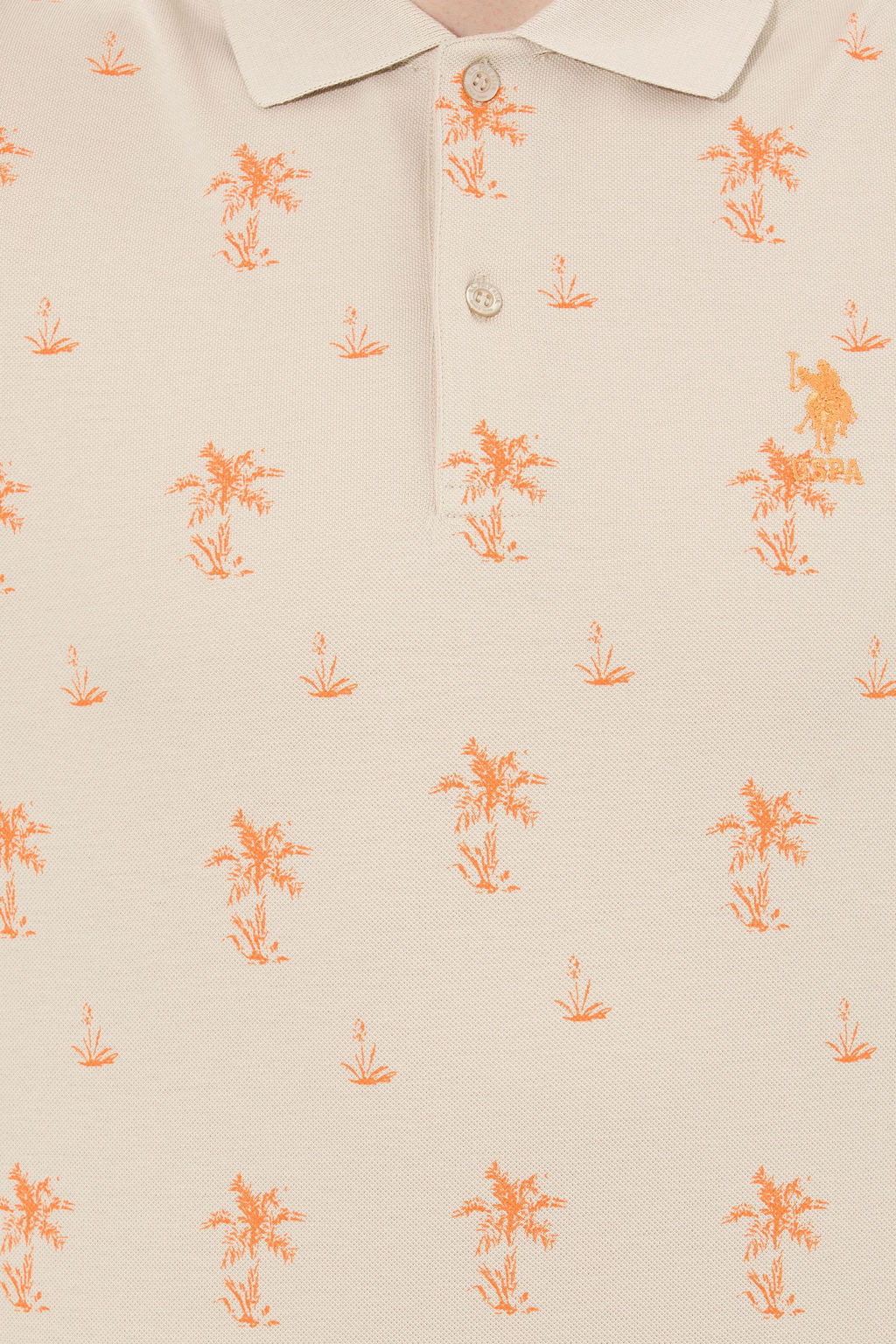 U. S. Polo Assn Мужская футболка с воротником-поло Stone - U.s. polo assn фото 21