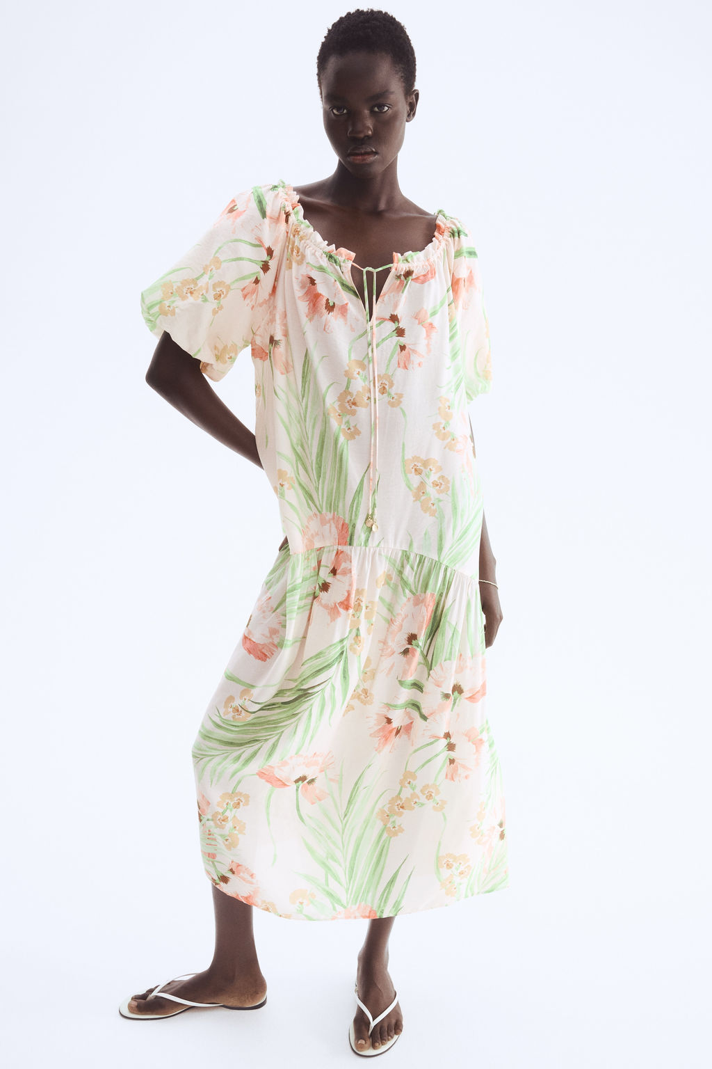 Vestido con cord?n de ajuste - H&m фото 4