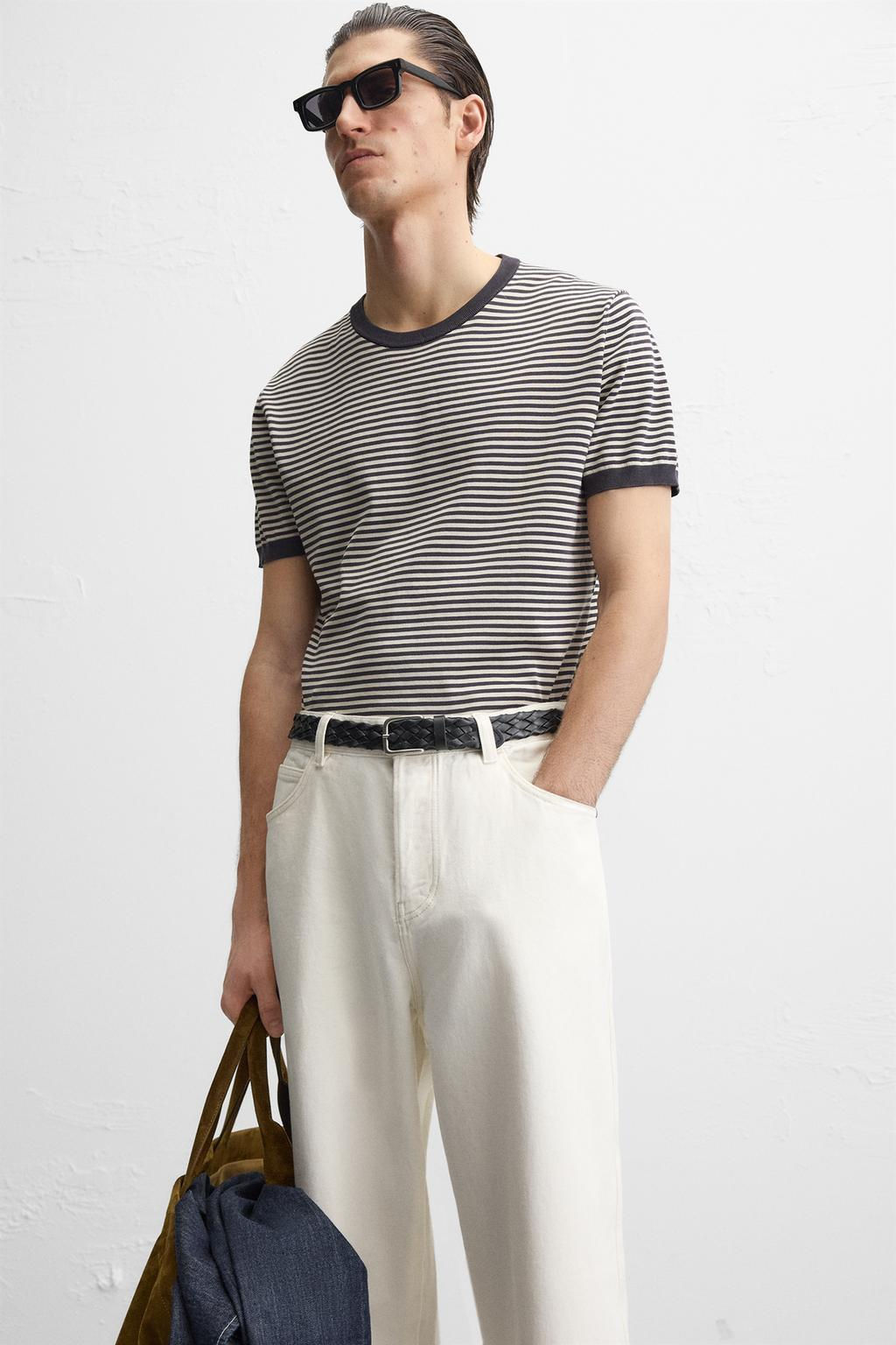 STRIPED KNIT T-SHIRT - Zara фото 5