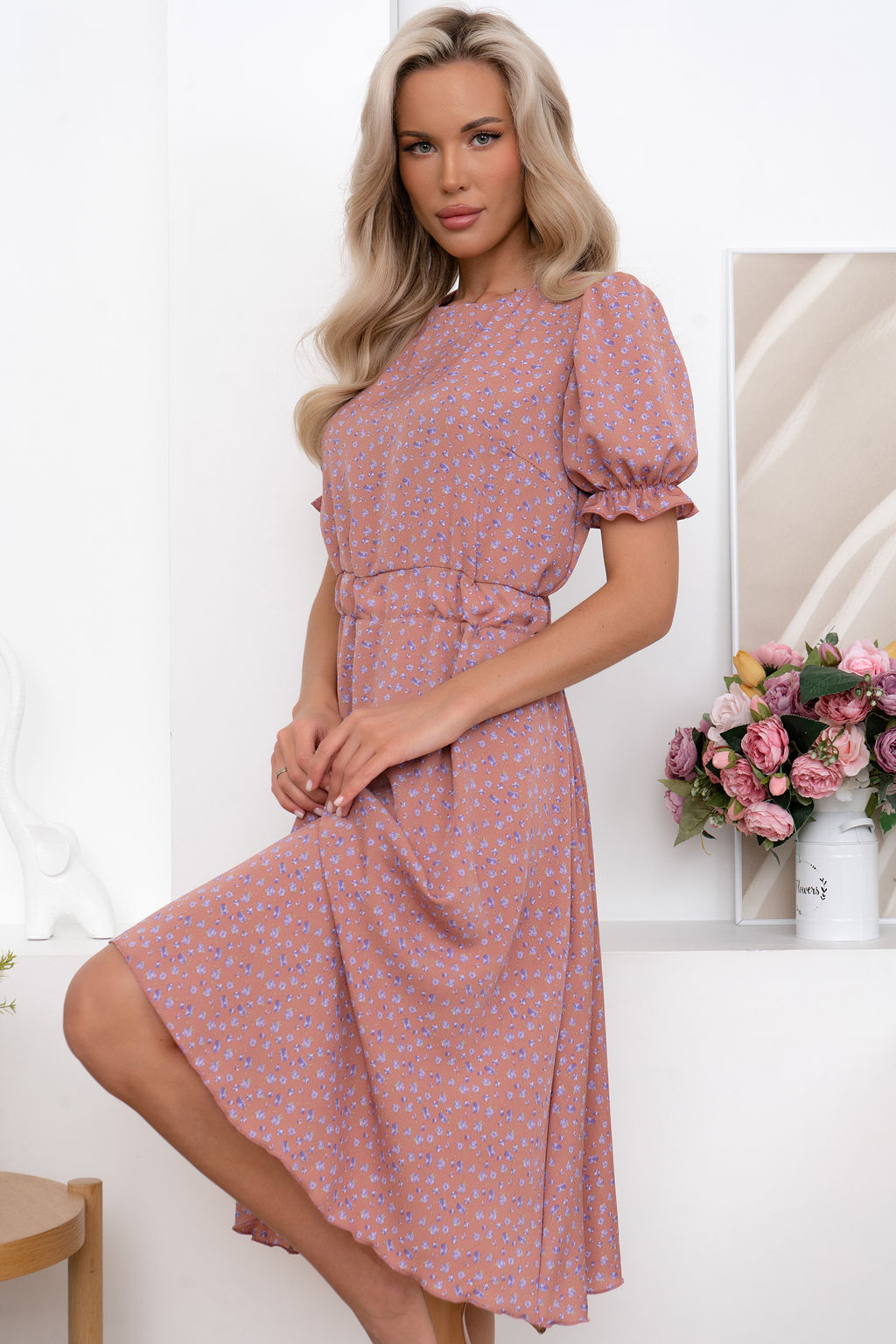Платье Open Style 6828 розовый